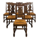 Set of 6 brutalist chairs
