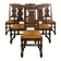 Set of 6 brutalist chairs