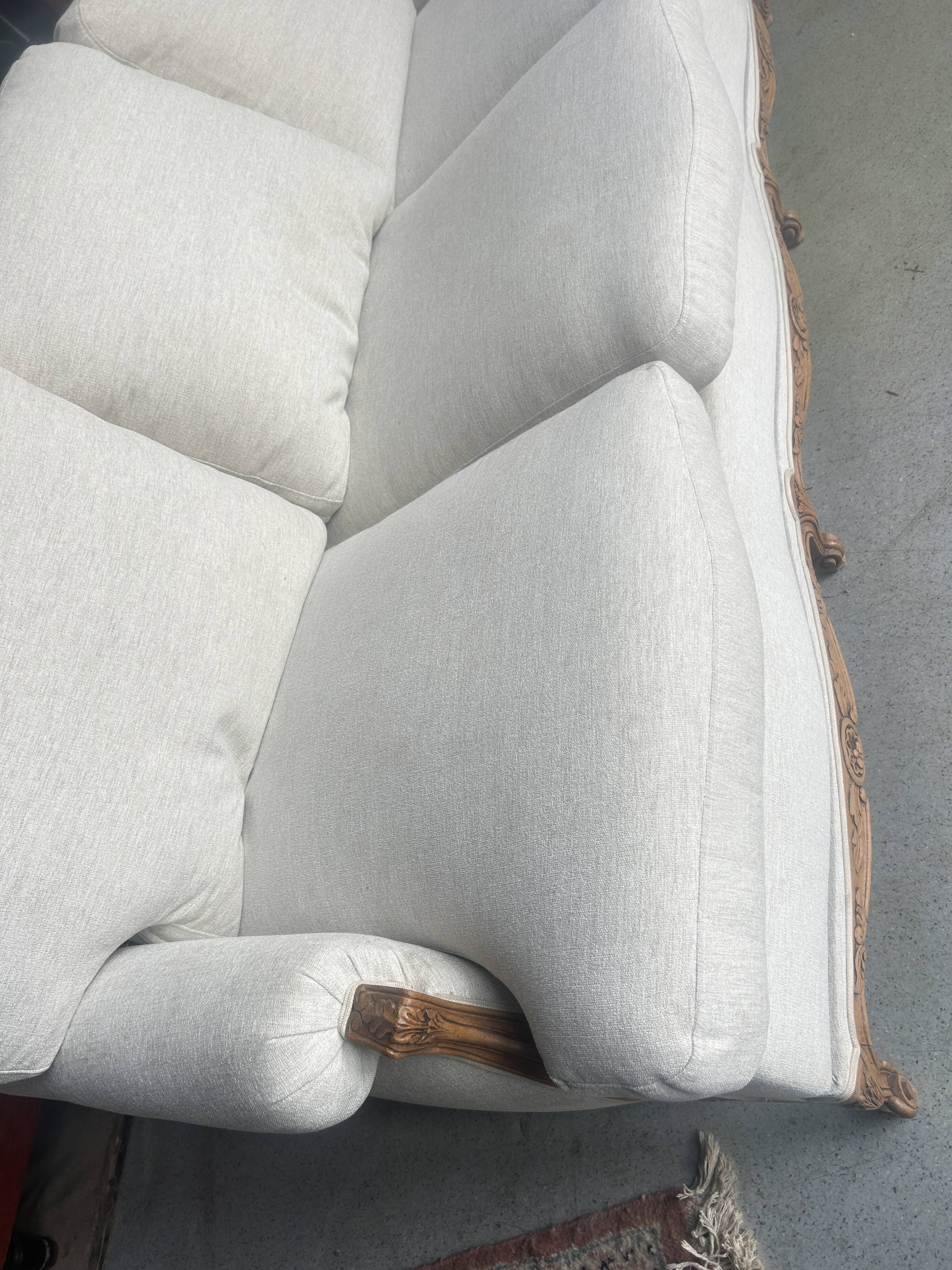 Large Louis XV style sofa bed