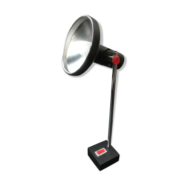 Lampe de bureau industrielle spot orientable noir vintage — Beyit