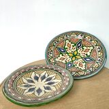 Vintage Safi ceramic cutting dish in Morocco