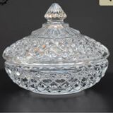 Bonbonnière, sugar bowl Crystal d'Arques