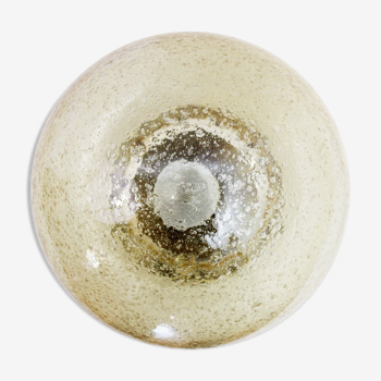 Ceiling lamp "ball" in gilded glass 1960