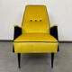 Mid-century design yellow armchairs