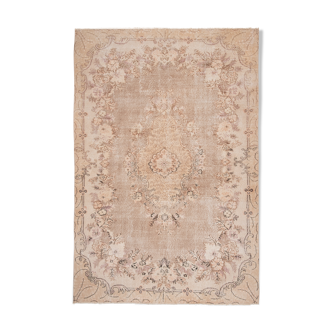 Decorative Turkish Rug, Soft Muted Color Oushak Rug 6'9" X 9'10"