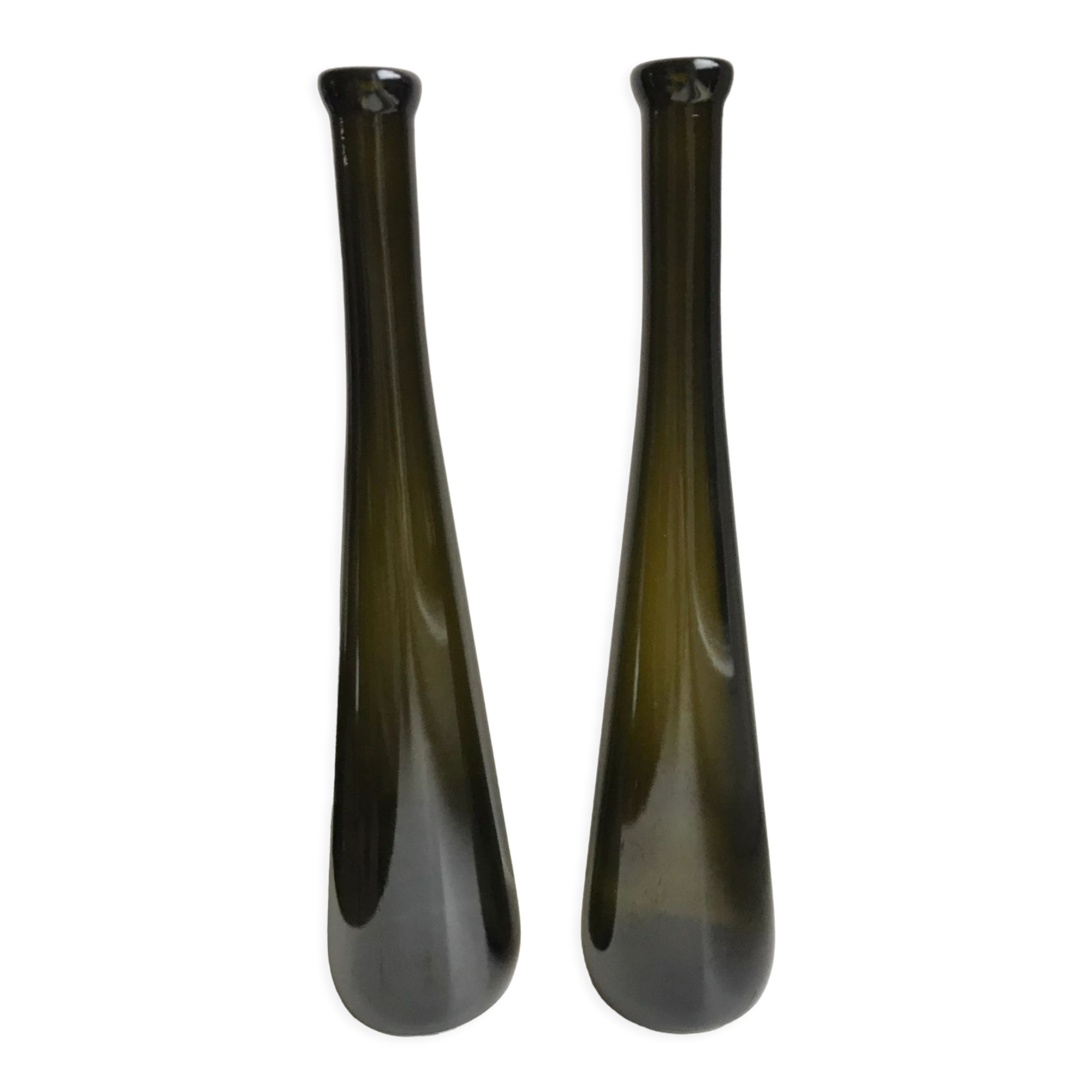 Vintage soliflores bottle duo 70s