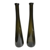 Duo de bouteilles soliflores vintage années 70