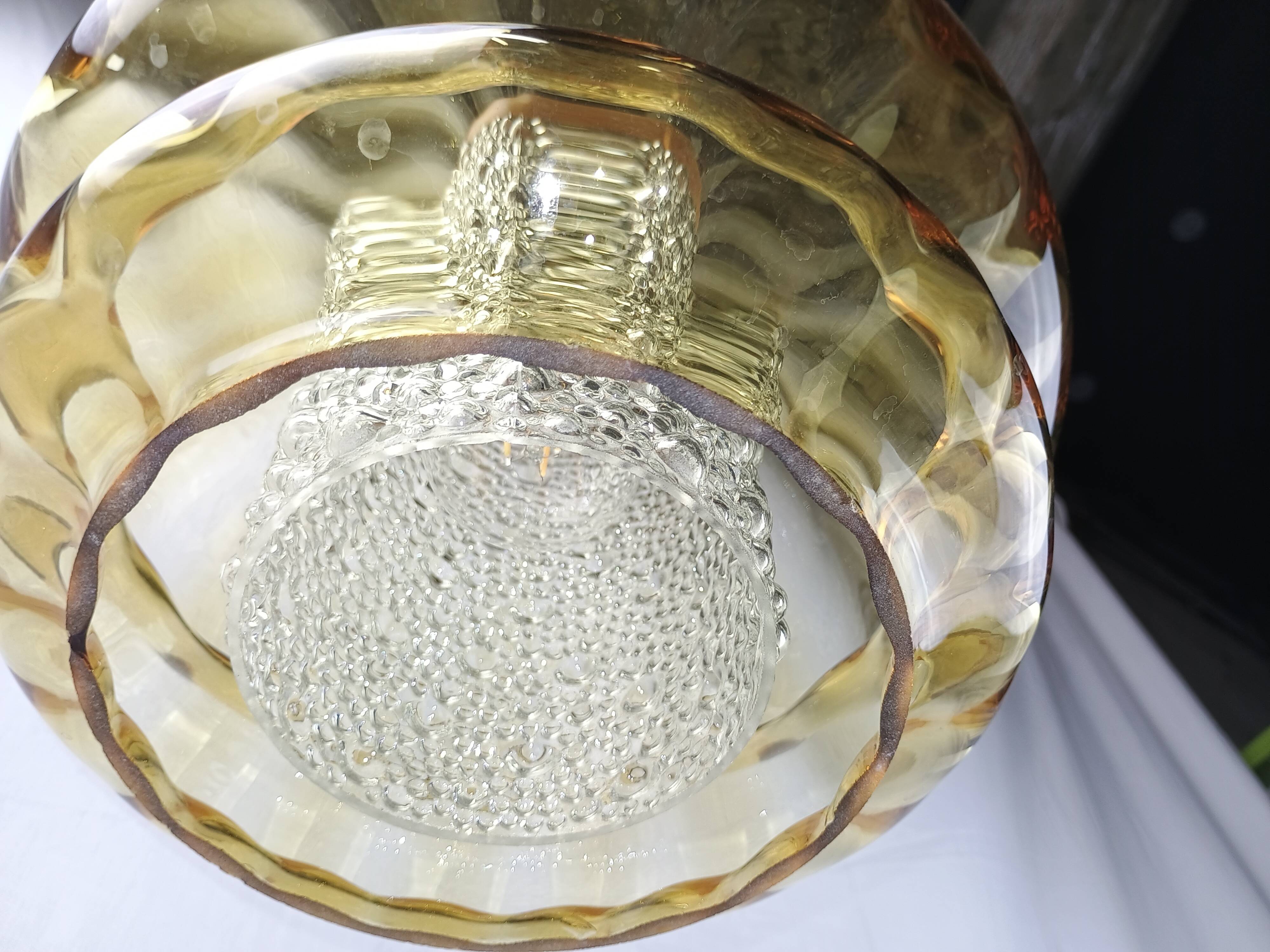 Vintage Scandinavian pendant light Orrefors – Carl Fagerlund Sweden, 1960s