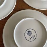 3 Acapulco plates and saucers