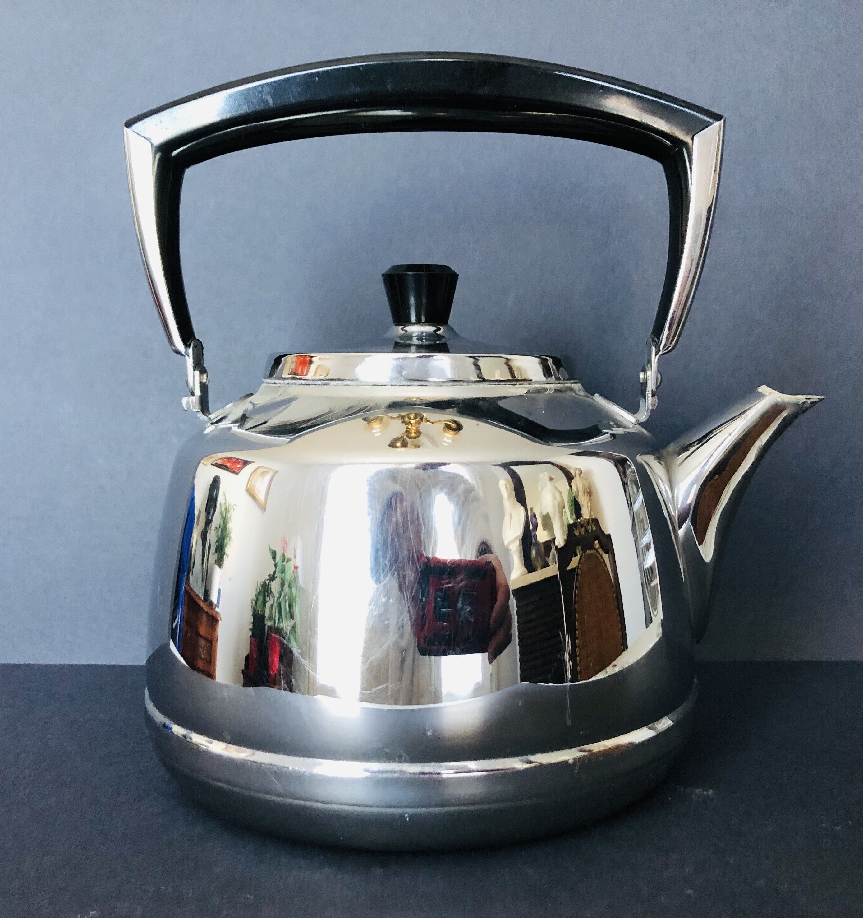 Vintage stainless steel kettle