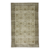 Turkish Anatolian Handmade Vintage Rug 284 cm x 186 cm