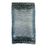 Tapis Rya vintage en laine suédoise, tissé à la main et signé S.L., années 1960