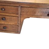 19th century Louis Philippe bureau plat in solid gilded oak