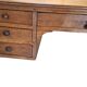 Bureau plat Louis Philippe 19e siècle en chêne doré massif