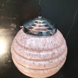 pink opaline pendant light
