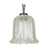 60s 70s lamp hanging lamp ball lamp bubble chrome glass space age design