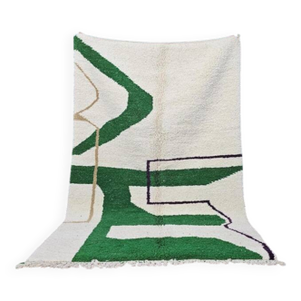 Tapis beni ouarain traditionnel fait main
