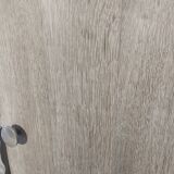 Art Deco oak and leather chest of drawers