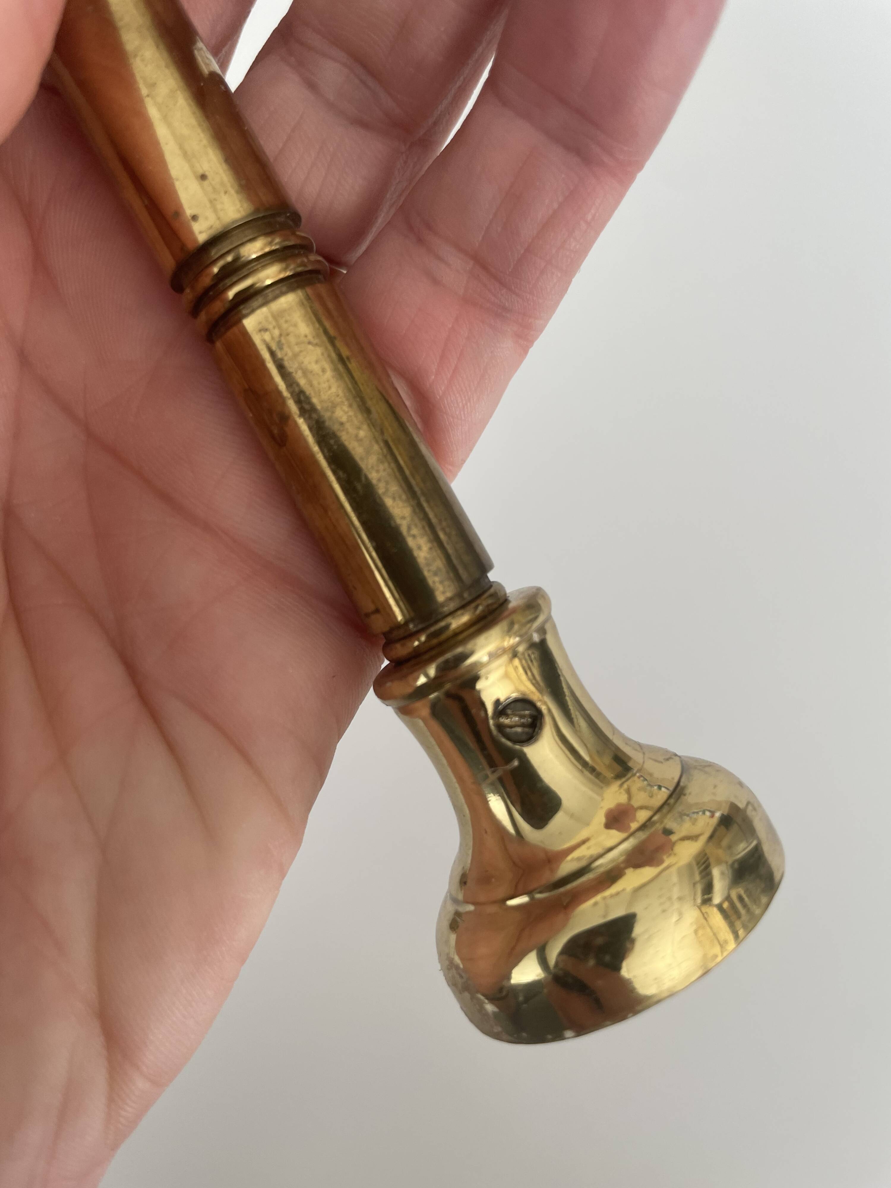 2 vintage gold brass hooks for coat rack or curtains