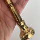 2 vintage gold brass hooks for coat rack or curtains