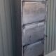 Metal shoe cabinet