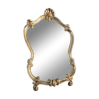 Miroir en bois doré vintage 48x80cm