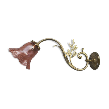 Art deco bronze wall lamp