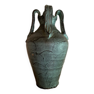 Vase art déco en terre cuite