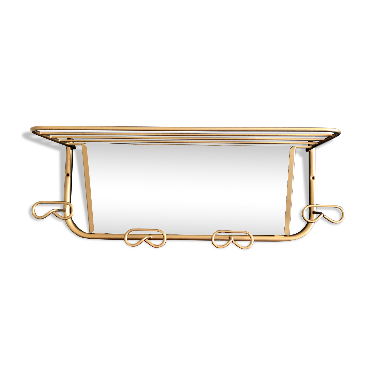 Golden wall coat hanger 1950s