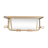 Golden wall coat hanger 1950s