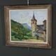 Oil on Canvas "The Bell Tower" – Late 19th Century