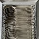 Ercuis housewife in silver metal 90gr of 24 pieces