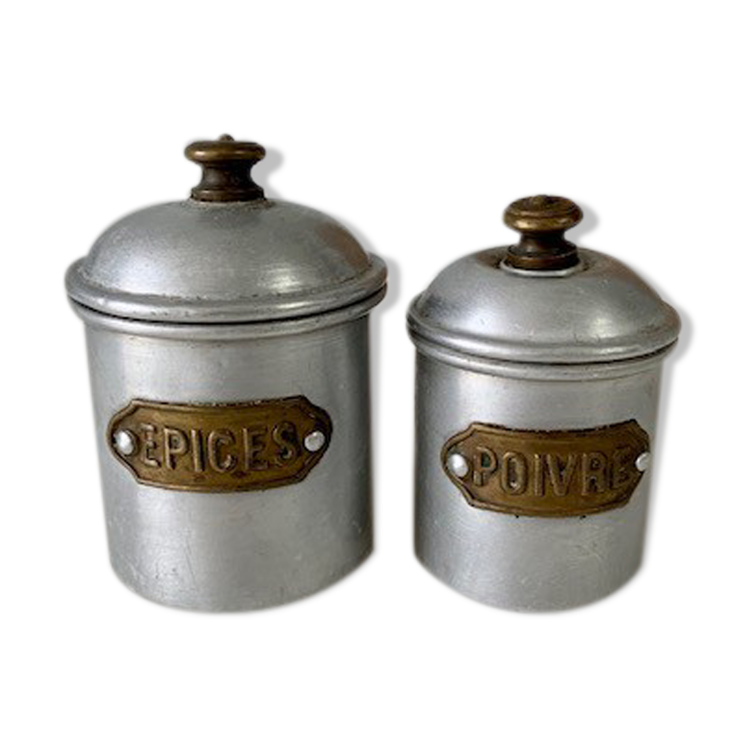 2 pots aluminium