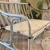 Rattan sofa and cushions