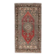 Vintage Turkish Oushak Handmade Wool Cotton Red Area Rug 110x227