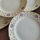 Six assiettes plates Céranord St Amand "Royal"