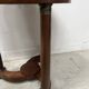 Round Empire-style side table in mahogany and veneer, 20th century