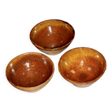 Three terracotta bowls from Tamegroute.