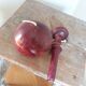 Bilboquet ancien bois lasuré prune violet