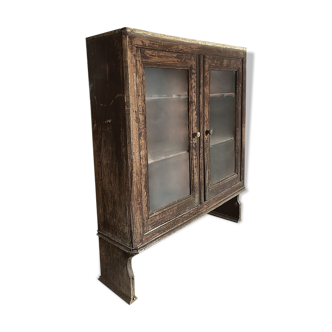 Vitrine paysanne XIXeme esprit wabi sabi