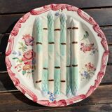 Assiette décorative à asperge