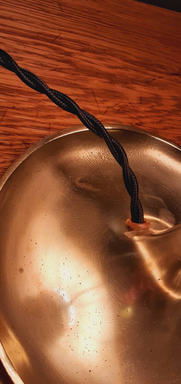 Lamp, Art Nouveau pocket, bronze noodle