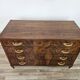 Art Decò chest of drawers in walnut burl with four drawers