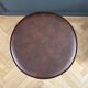 Vintage brown faux leather stool