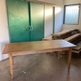Solid oak farm table