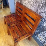 Pair of 1960 pine chairs