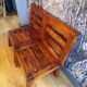 Pair of 1960 pine chairs