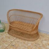 1960 wicker bench