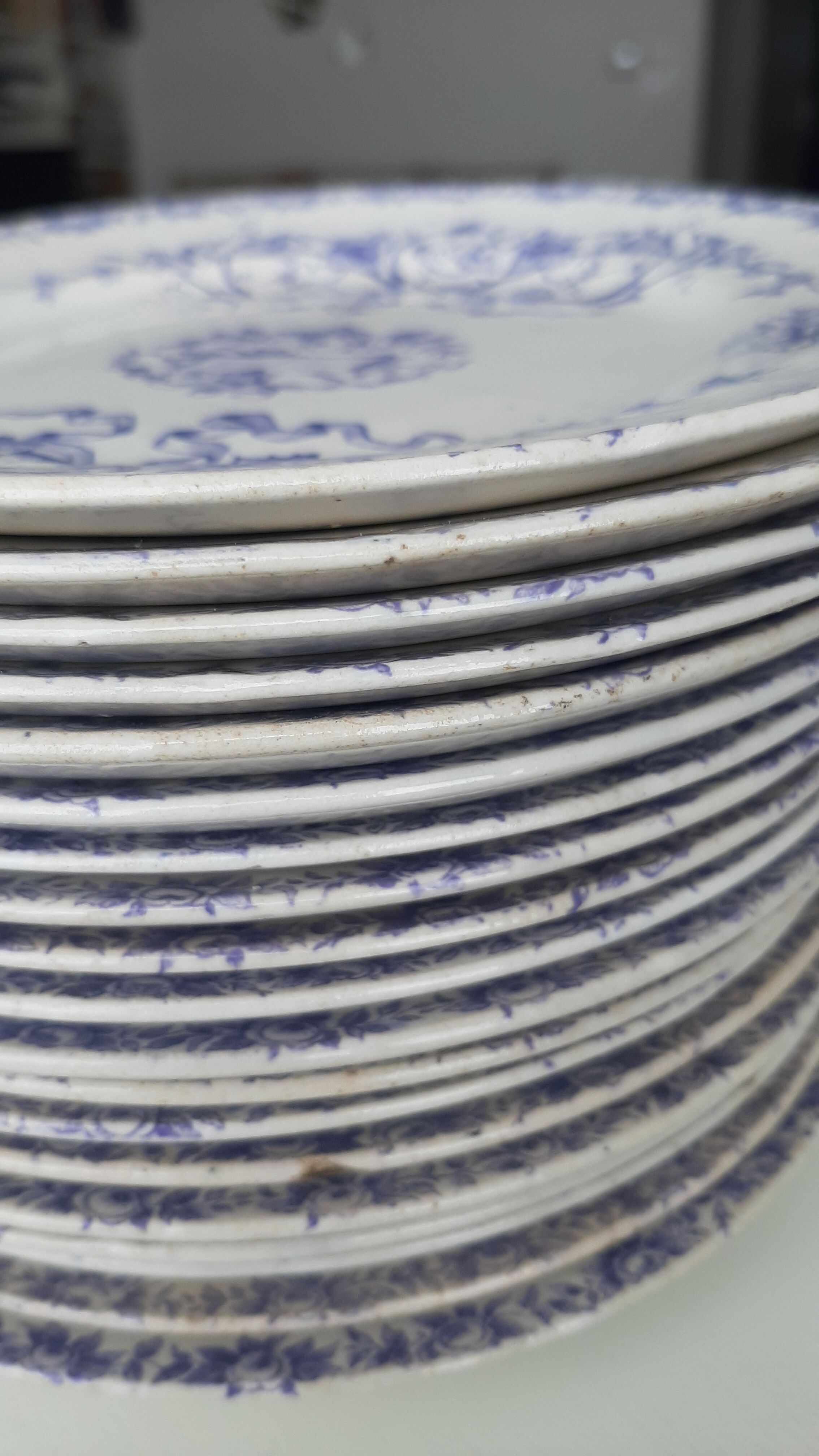 Lot of dessert plates from the 19th century