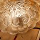 Vintage ceiling light in gold iridescent glass